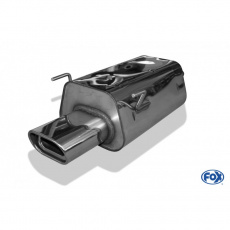 Fox Sportauspuff koncový tlumič výfuku s koncovkou 135x85 Typ 53 pro Honda Civic VII s motorem EU5, EU6, EU7, EU8