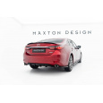 Maxton Design spoiler pod zadní nárazník s žebrováním pro Mazda 6 Mk3 FL, černý lesklý plast ABS