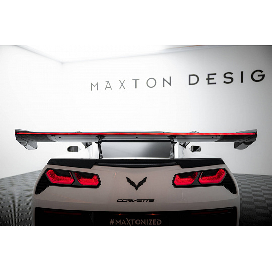 Maxton Design zadní křídlo s horním uchycením (swan-neck) a LED světlem pro Chevrolet Corvette C7 Grand Sport, C7 Stingray, pravý karbon Maxton Design zadní křídlo s horním uchycením (swan-neck) a LED světlem pro Chevrolet Corvette C7 Grand Sport, C7 Stingray, pravý karbon