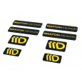 Maxton Design sada 3D samolepek 8 ks, barva: černá / žlutá