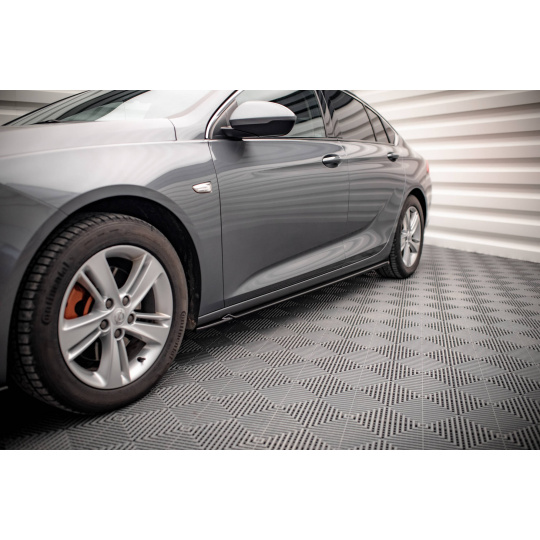 Maxton Design difuzory pod boční prahy pro Opel Insignia Mk2, černý lesklý plast ABS