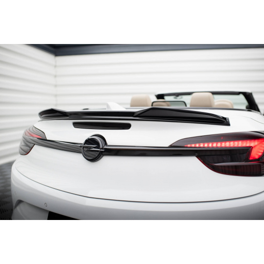 Maxton Design prodloužení spoileru 3d pro Opel Cascada, černý lesklý plast ABS