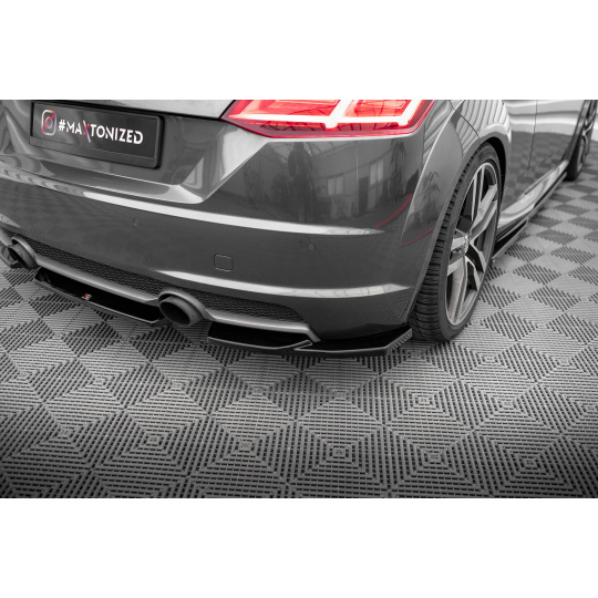 Maxton Design boční difuzory pod zadní nárazník pro Audi TT 8S, černý lesklý plast ABS, S-Line