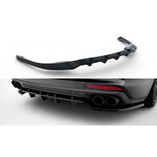 Maxton Design středový spoiler pod zadní nárazník s žebrováním pro Porsche Panamera 971 E-Hybrid, černý lesklý plast ABS Maxton Design středový spoiler pod zadní nárazník s žebrováním pro Porsche Panamera 971 E-Hybrid, černý lesklý plast ABS
