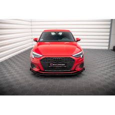 Maxton Design "Street Pro" spoiler pod přední nárazník s křidélky pro Audi A3 8Y, plast ABS bez povrchové úpravy Maxton Design "Street Pro" spoiler pod přední nárazník s křidélky pro Audi A3 8Y, plast ABS bez povrchové úpravy