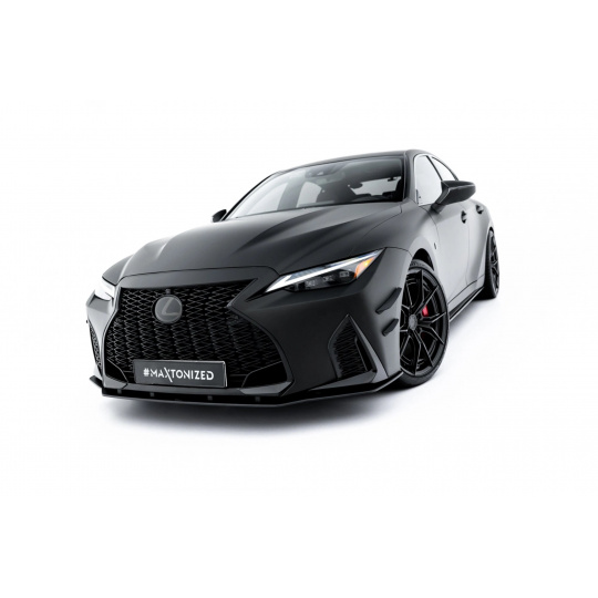 Maxton Design "Street Pro" spoiler pod přední nárazník pro Lexus IS 500 Mk3 Facelift 2 (XE30), plast ABS bez povrchové úpravy