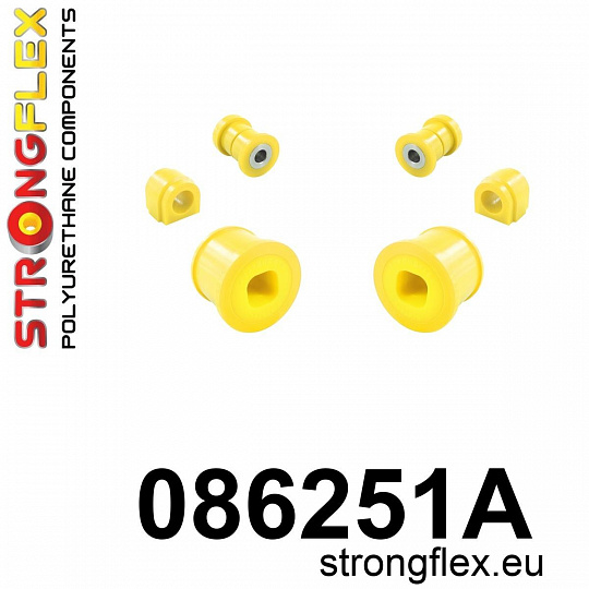 086251A: Strongflex Sada silentbloků předního zavěšení varianta SPORT 086251A: Strongflex Sada silentbloků předního zavěšení varianta SPORT