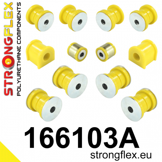 166103A: Strongflex Sada silentbloků zadního zavěšení varianta SPORT