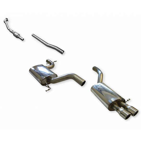 Milltek Sport výfukový systém Turbo-back vč. Hi-Flow sportovního katalyzátoru pro Volkswagen Jetta Mk5 GLI 2.0T FSI 2006-2010