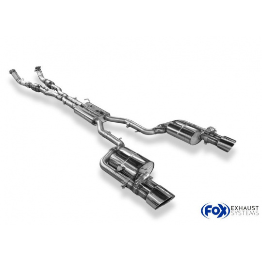 Fox Sportauspuff kompletní výfukový systém od katalyzátoru s koncovkou pro Audi RS4 B7 s motorem 4.2 l