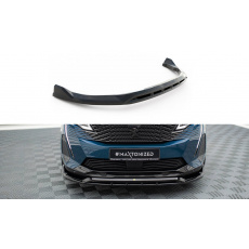 Maxton Design spoiler pod přední nárazník pro Peugeot 3008 Mk2 Facelift GT-Line, černý lesklý plast ABS
