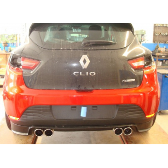 Fox Sportauspuff koncový tlumič výfuku s koncovkou 2x90 Typ 16 na obou stranách pro Renault Clio IV s motorem 1.6 RS