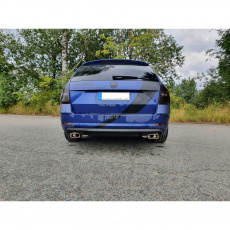 Fox Sportauspuff koncový tlumič výfuku s koncovkou 145x65 Typ 59 na obou stranách pro Škoda Octavia 5E s motorem 2.0 4x4