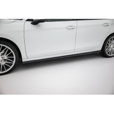 Maxton Design difuzory pod boční prahy pro Volkswagen Passat Mk9 (B9), černý lesklý plast ABS