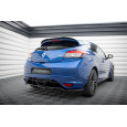 Maxton Design středový spoiler pod zadní nárazník s žebrováním pro Renault Megane RS Mk3, černý lesklý plast ABS