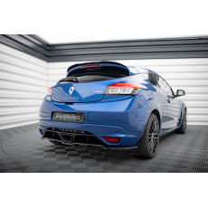 Maxton Design středový spoiler pod zadní nárazník s žebrováním pro Renault Megane RS Mk3, černý lesklý plast ABS Maxton Design středový spoiler pod zadní nárazník s žebrováním pro Renault Megane RS Mk3, černý lesklý plast ABS