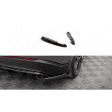 Maxton Design boční difuzory pod zadní nárazník ver.2 pro Ford Edge Mk2 /Standard, černý lesklý plast ABS