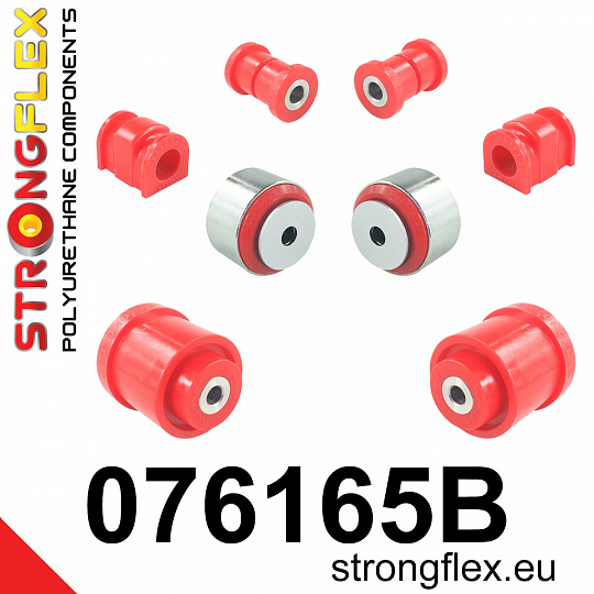 076165B: Strongflex Sada silentbloků předního zavěšení a zadního nosníku