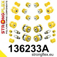 136233A: Strongflex Kompletní sada polyuretanových silentbloků pro zavěšení varianta SPORT 136233A: Strongflex Kompletní sada polyuretanových silentbloků pro zavěšení varianta SPORT