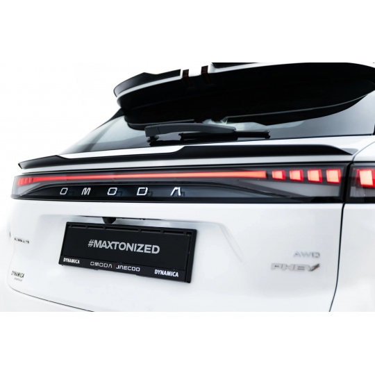 Maxton Design spodní prodloužení víka kufru pro Omoda 9 Mk1, černý lesklý plast ABS