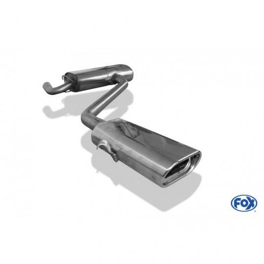Fox Sportauspuff koncový tlumič výfuku s koncovkou 135x80 Typ 53 pro Trabant Limousine und Kombi s motorem 1.0, průměr výf. vedení 50 mm Fox Sportauspuff koncový tlumič výfuku s koncovkou 135x80 Typ 53 pro Trabant Limousine und Kombi s motorem 1.0, průměr výf. vedení 50 mm