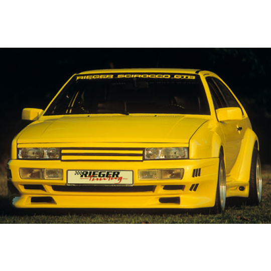 Rieger přední nárazník pro Volkswagen Scirocco 2 kupé, GFK (laminát), s výřezy pro blinkry a mlhová světla
