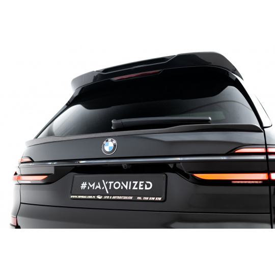 Maxton Design prodloužení víka kufru pro BMW X7 G07 Facelift M-Pack, materiál pravý karbon