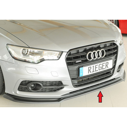 Rieger lipa pod přední nárazník pro Audi A6 4G, C7 sedan, 11/10-08/14, plast ABS bez povrchové úpravy