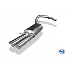 Fox Sportauspuff koncový tlumič výfuku s koncovkou 2x88x74 Typ 33 pro Volkswagen T6 Bus s motorem 1.9 TDI, 2.0, 2.0 TDI, 2.5 TDI, 3.2