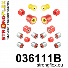 036111B: Strongflex Kompletní sada polyuretanových silentbloků pro zavěšení