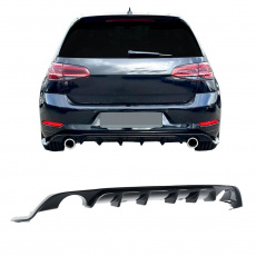 JOM zadní difuzor VW Golf VII htb facelift (17-19) v černém lesklém provedení