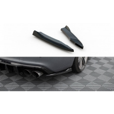 Maxton Design boční difuzory pod zadní nárazník ver.2 pro Audi S5 8T FL, černý lesklý plast ABS, Coupe