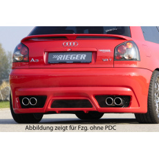 Rieger zadní nárazník pro Audi A3 8L 3-dvéř., 5-dvéř., plast ABS bez povrchové úpravy Rieger zadní nárazník pro Audi A3 8L 3-dvéř., 5-dvéř., plast ABS bez povrchové úpravy