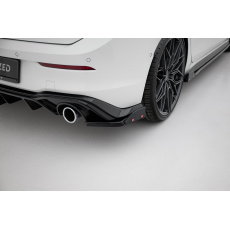 Maxton Design boční difuzory pod zadní nárazník s křidélky ver.2 pro Volkswagen Golf GTI Mk8, Mk8 Facelift, černý lesklý plast ABS