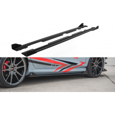Maxton Design "Racing durability" difuzory pod boční prahy s křidélky pro Ford Fiesta, Fiesta ST Mk8, plast ABS bez povrchové úpravy, s červenou linkou Maxton Design "Racing durability" difuzory pod boční prahy s křidélky pro Ford Fiesta, Fiesta ST Mk8, plast ABS bez povrchové úpravy, s červenou linkou