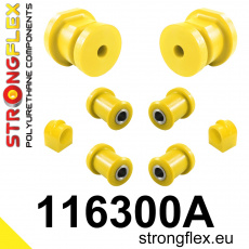 116300A: Strongflex Sada silentbloků zadního zavěšení varianta SPORT 116300A: Strongflex Sada silentbloků zadního zavěšení varianta SPORT