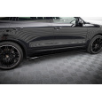 Maxton Design difuzory pod boční prahy pro Porsche Cayenne Mk2 Facelift, černý lesklý plast ABS