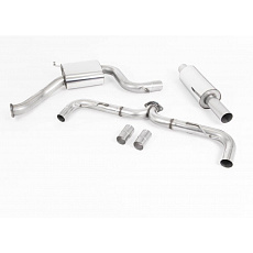 Milltek Sport homologovaný výfuk cat-back s rezonátorem pro Volkswagen Golf MK7.5 GTi (bez Performance Pack, bez GPF) 2017-2018, typ koncovek: JET-100 karbonové