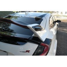 Maxton Design boční nástavce střešního spoileru pro Honda Civic Mk10 Type-S/R, černý lesklý plast ABS