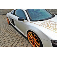 Maxton Design difuzory pod boční prahy pro Audi R8 Mk1, černý lesklý plast ABS