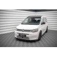 Maxton Design spoiler pod přední nárazník pro Volkswagen Caddy Mk5, černý lesklý plast ABS