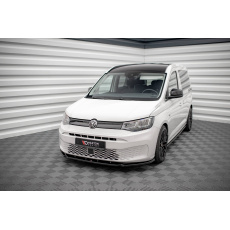 Maxton Design spoiler pod přední nárazník pro Volkswagen Caddy Mk5, černý lesklý plast ABS