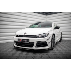 Maxton Design "Street Pro" spoiler pod přední nárazník s křidélky pro Volkswagen Scirocco R Mk3, plast ABS bez povrchové úpravy, s červenou linkou Maxton Design "Street Pro" spoiler pod přední nárazník s křidélky pro Volkswagen Scirocco R Mk3, plast ABS bez povrchové úpravy, s červenou linkou