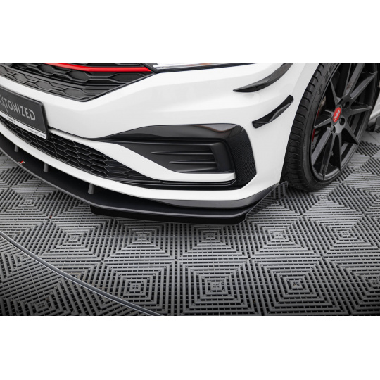 Maxton Design rohové spoilery pod přední nárazník pro Volkswagen Jetta Mk7 GLI, plast ABS bez povrchové úpravy