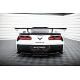 Maxton Design zadní křídlo s úzce rozkročenými držáky pro Chevrolet Corvette C7 Grand Sport, C7 Stingray, pravý karbon