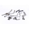 Milltek Sport kompletní výfukový systém bez rezonátoru s 76mm downpipes a 100cell katalyzátory pro Audi RS6 C7 4.0 TFSI biturbo quattro vč. Performance Edition 2013-2018