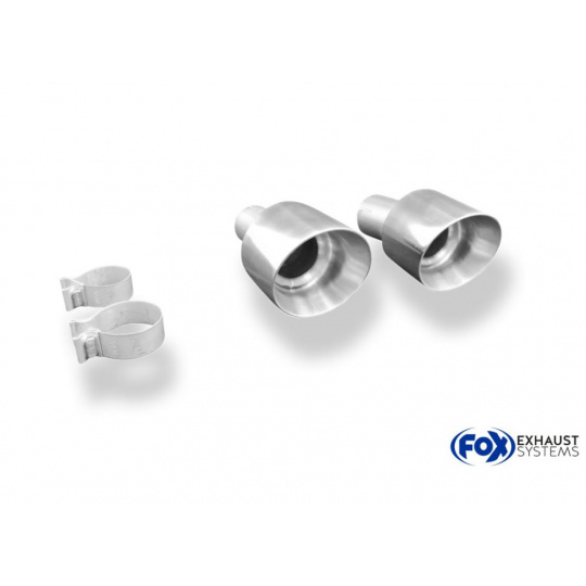 Fox Sportauspuff koncovka výfuku 1x130 Typ 24 na obou stranách pro Hyundai i30 N Fastback  Facelift