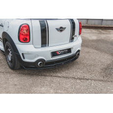 Maxton Design středový spoiler zadního nárazníku pro Mini Countryman R60, černý lesklý plast ABS