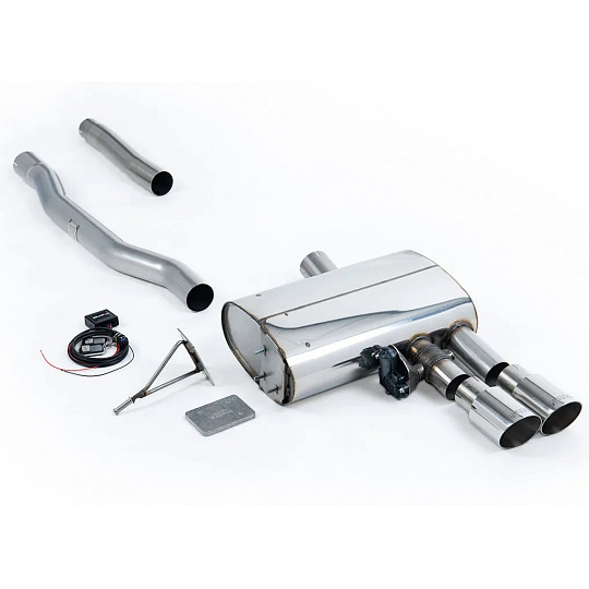 Milltek Sport výfukový systém GPF-Back s klapkami pro Mini Mk3 (F56) Mini Cooper S 2.0 Turbo (UK/EU) Facelift s GPF/OPF 2019-2024, GT-90 leštěné koncovky Milltek Sport výfukový systém GPF-Back s klapkami pro Mini Mk3 (F56) Mini Cooper S 2.0 Turbo (UK/EU) Facelift s GPF/OPF 2019-2024, GT-90 leštěné koncovky