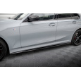 Maxton Design difuzory pod boční prahy pro BMW řada 3 G20 Facelift M340i, G20 Facelift M-Pack, G21 Facelift M340i, G21 Facelift M-Pack, černý lesklý plast ABS